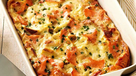Bagel, Lox, and Egg Strata Bagel, Lox, and Egg Strata