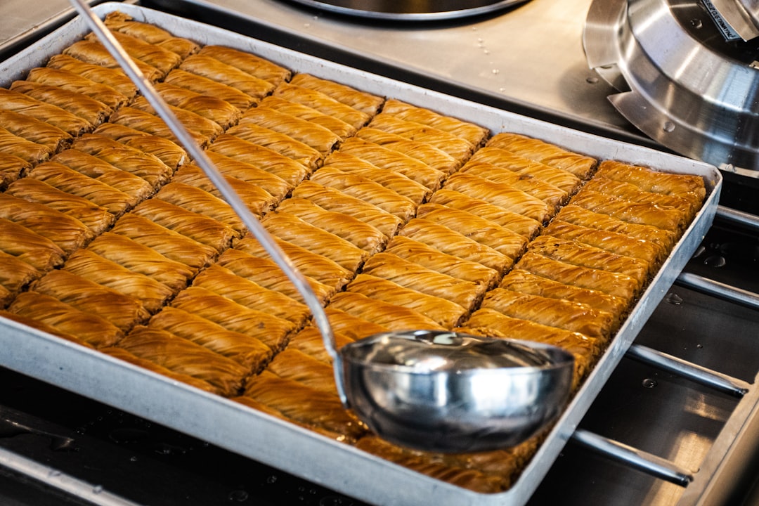 Orchids on display in a shop