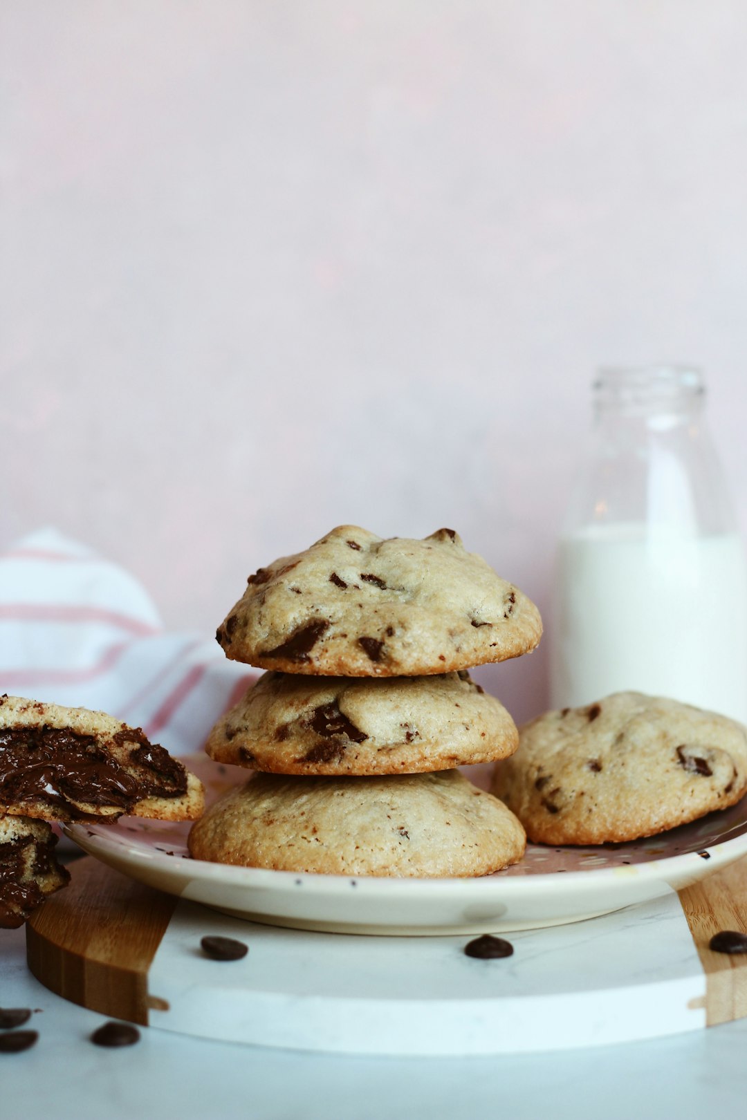 Orchids on display in a shop